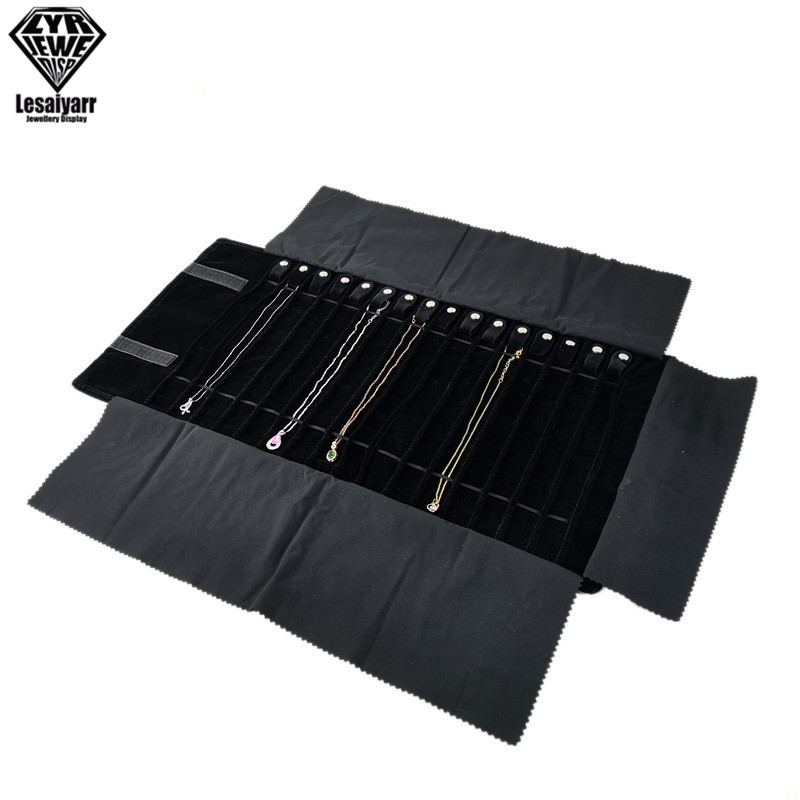 Travel Jewelry Organizer Roll  - Velvet Ribbon Roll recension och pris