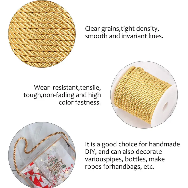 5mm 100yards Twisted Cord Rope - Cord Trim Twisted recension och pris
