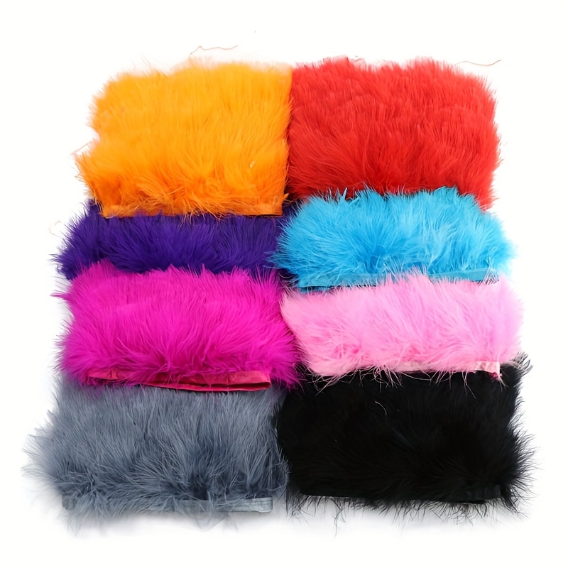 Fluffy Turkey Feathers Trim Fr - Fringe Ribbon Sewing recension och pris