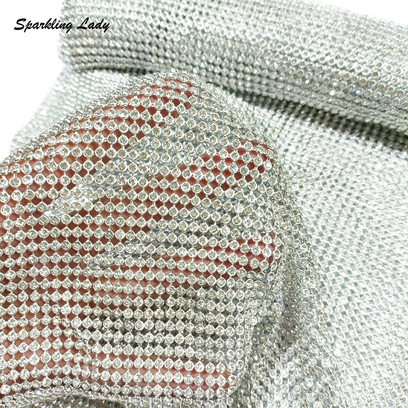 3MM Fashion Metal Rhinestone F - Crystal Mesh Fabric recension och pris