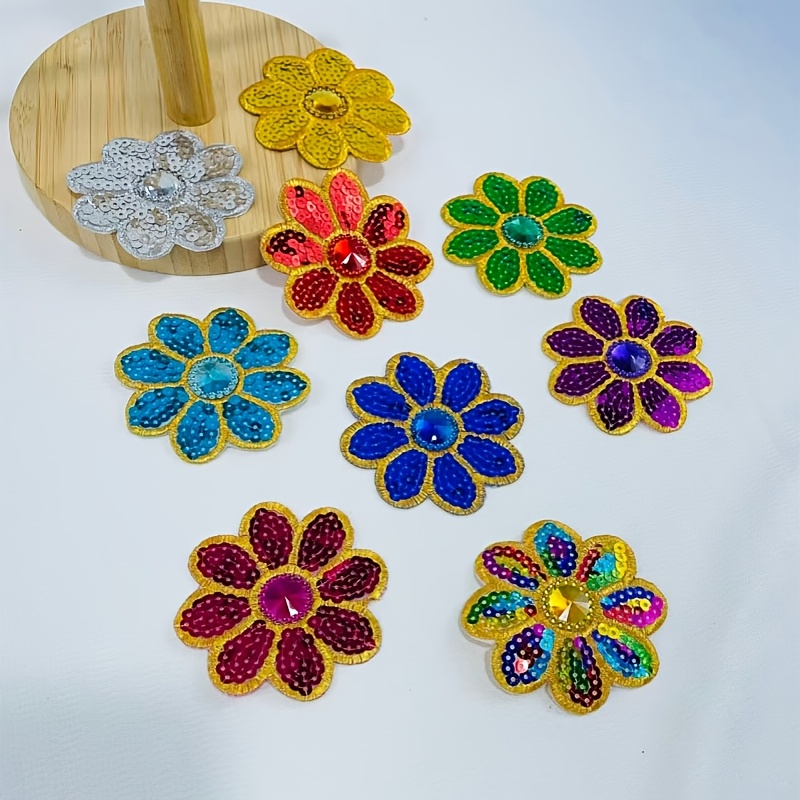 10Pcs Flower Sequined Applique - Applique Patch Flower recension och pris