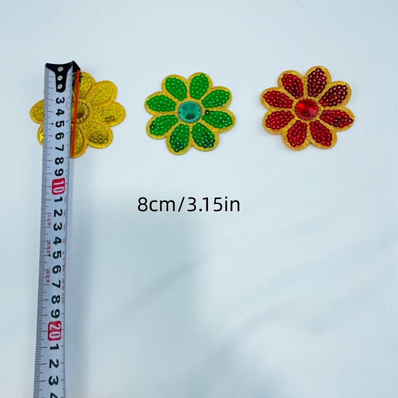 10Pcs Flower Sequined Applique - Applique Patch Flower recension och pris
