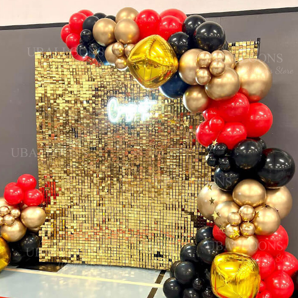 Champagne Gold Shimmer Backdro - Sequin Fabric Panel recension och pris