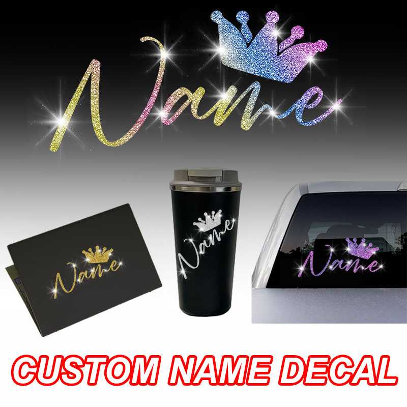 1PC Custom Glitter Crown and N - Glitter Vinyl Roll recension och pris