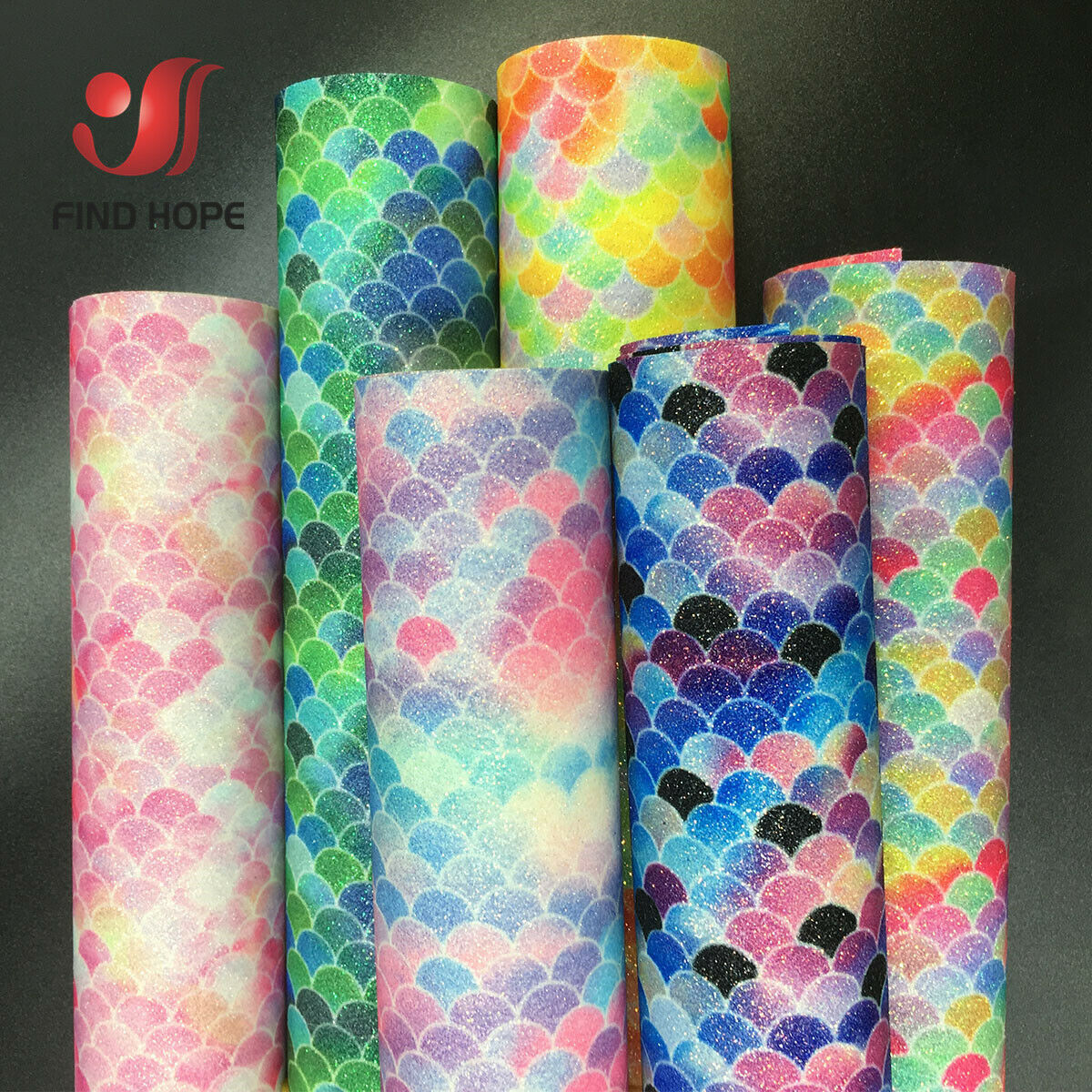 Mermaid Rainbow Iridescent Spa - Glitter Vinyl Roll recension och pris