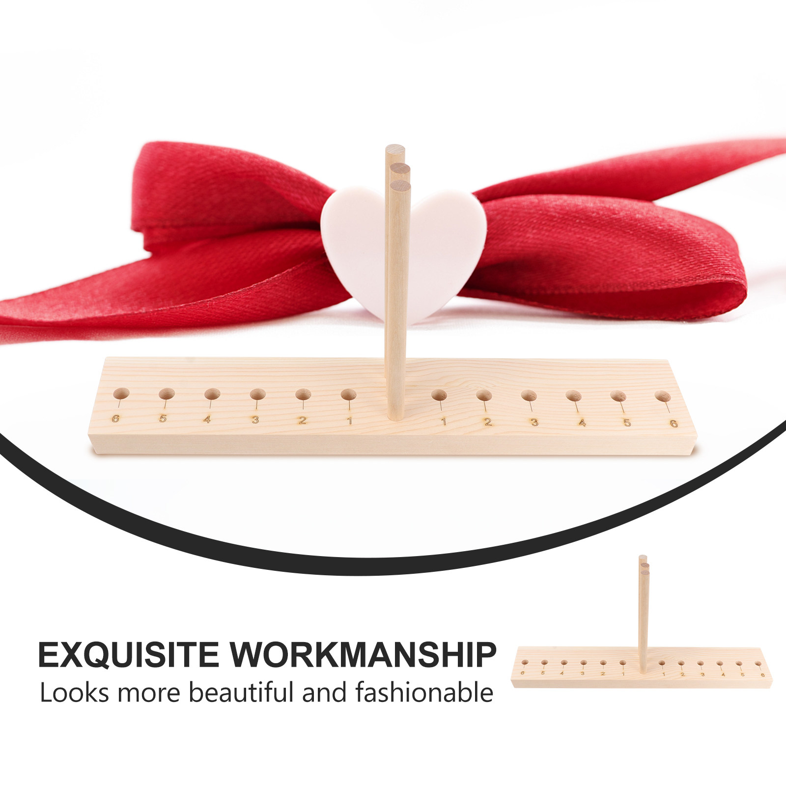 Premium Wooden Bow Maker for E - Pom Pom Maker Tool recension och pris
