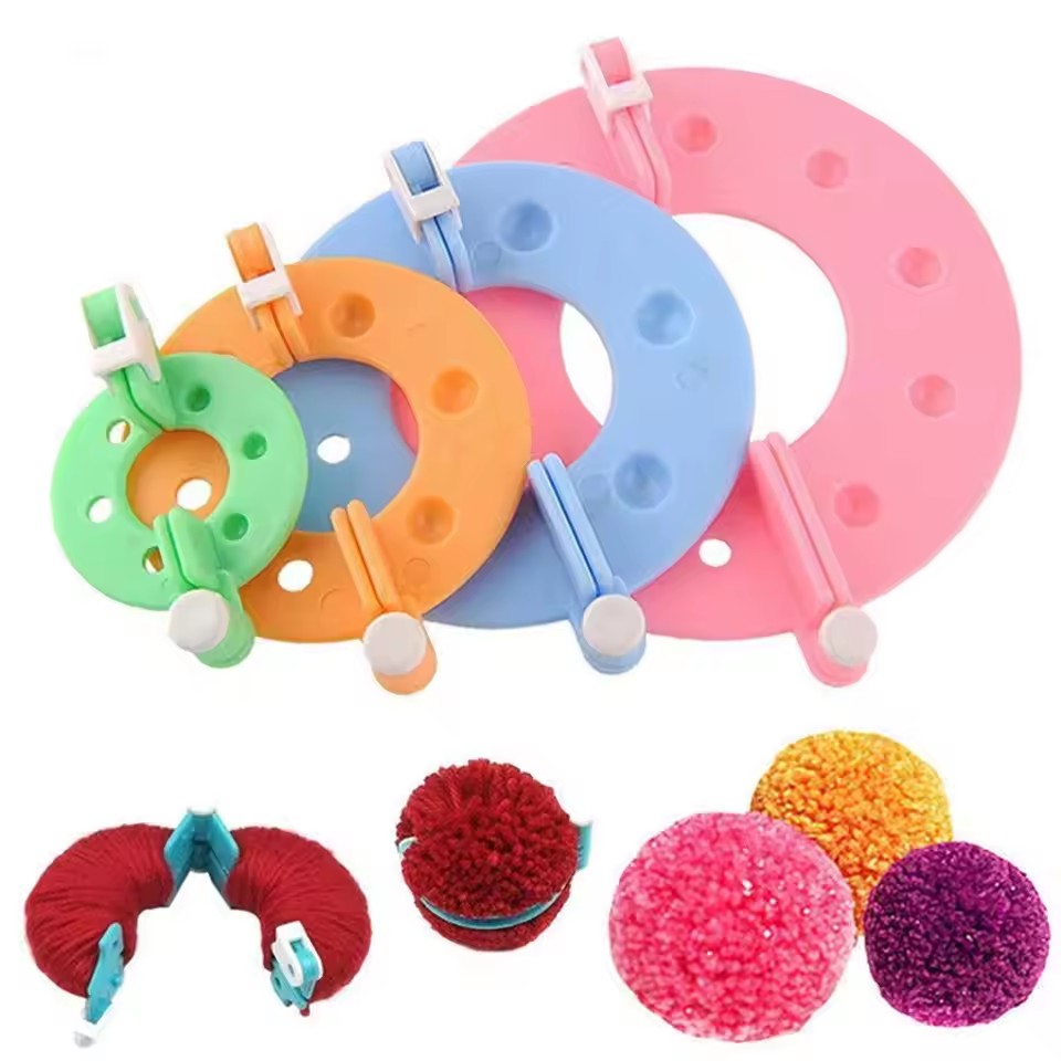 8PCS 4 Sizes Fluff Ball Weaver - Pom Pom Maker Tool recension och pris