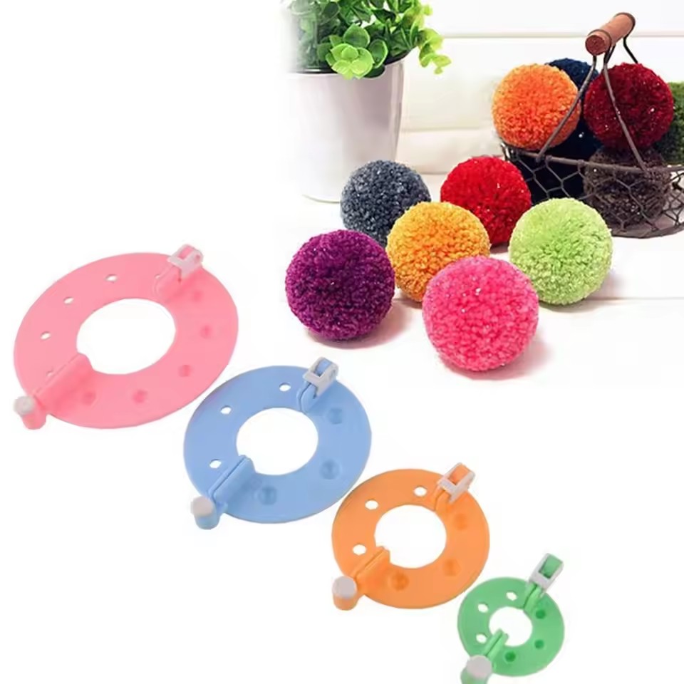 8PCS 4 Sizes Fluff Ball Weaver - Pom Pom Maker Tool recension och pris