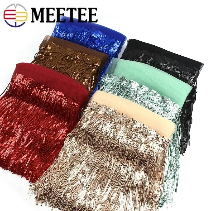 2/5/10Yards Sequin Embroidery  - Fringe Ribbon Sewing recension och pris