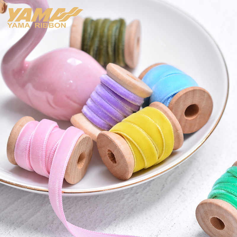 YAMA-Monochrome Velvet Ribbon, - Velvet Ribbon Roll recension och pris