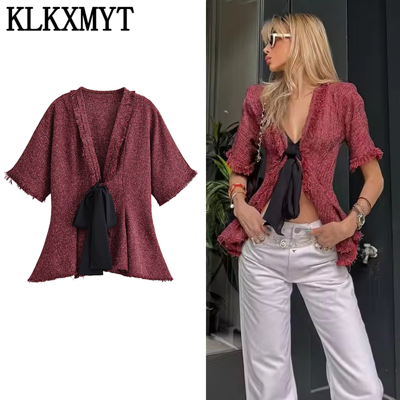 KLKXMYT Elegant Lace Up Women' - Tassel Fringe Trim recension och pris