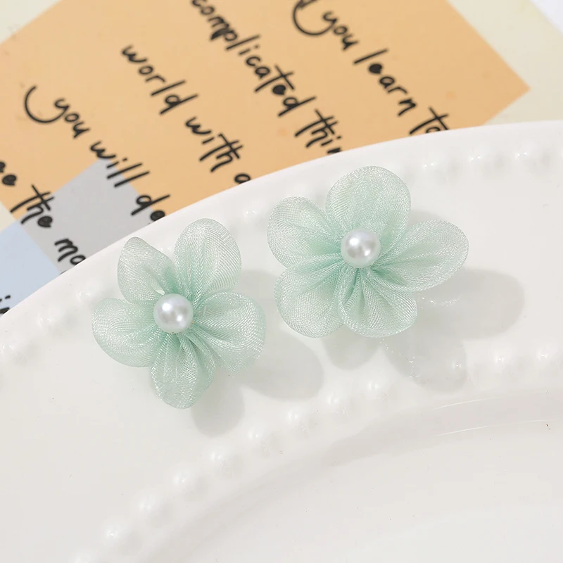 100PCS Pearl Yarn Flower Appli - Applique Patch Flower recension och pris