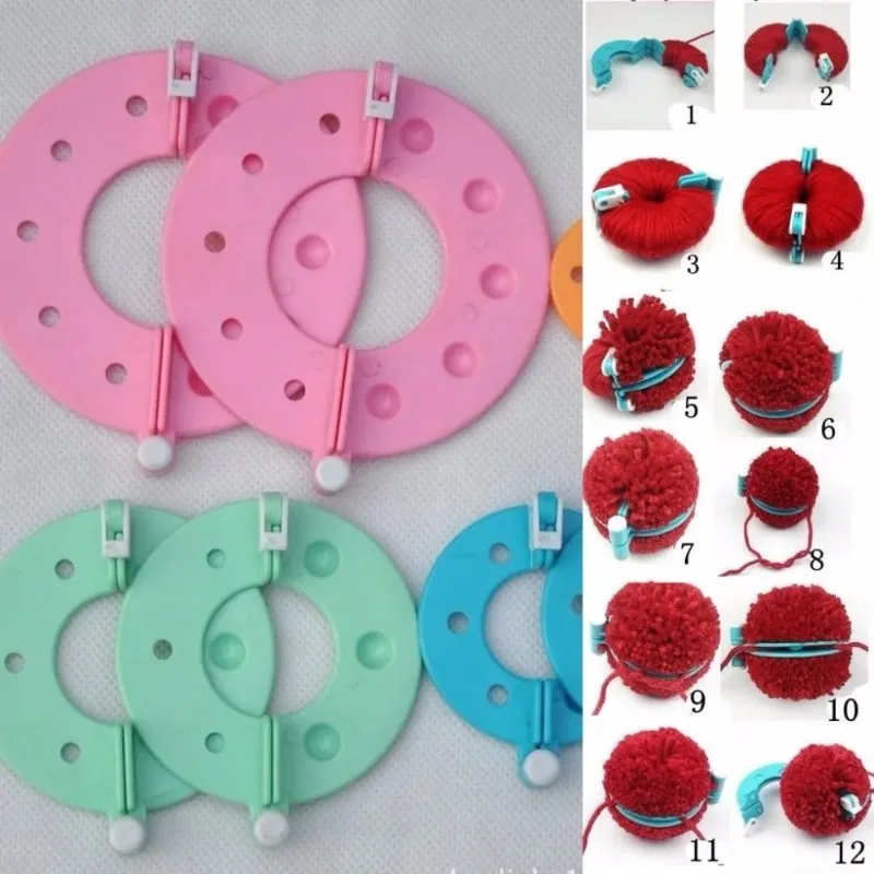 8PCS 4Sizes Fluff Ball Weaver  - Pom Pom Maker Tool recension och pris