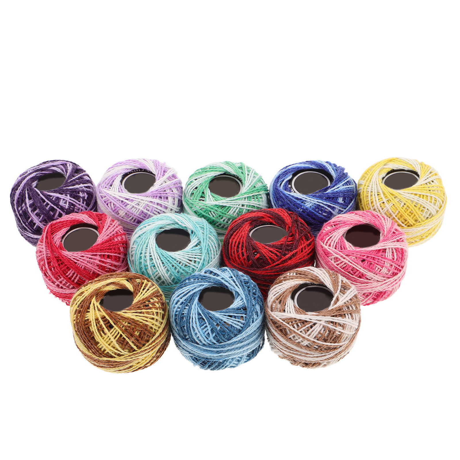 12Pcs Colorful Cotton Embroide - Embroidery Craft recension och pris