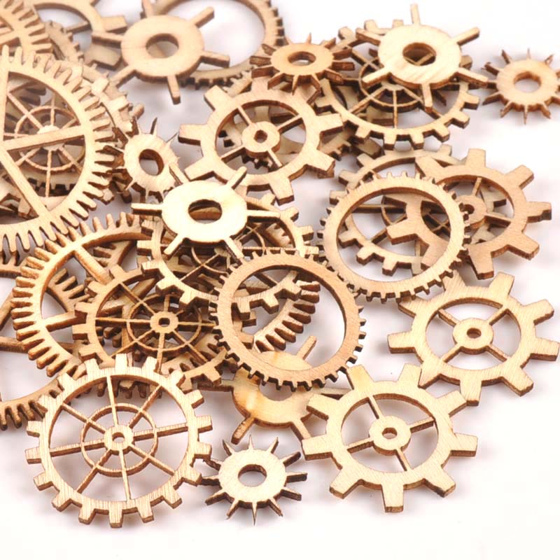 20-40mm 36pcs Unfinished Wood  - Craft Embellishment recension och pris