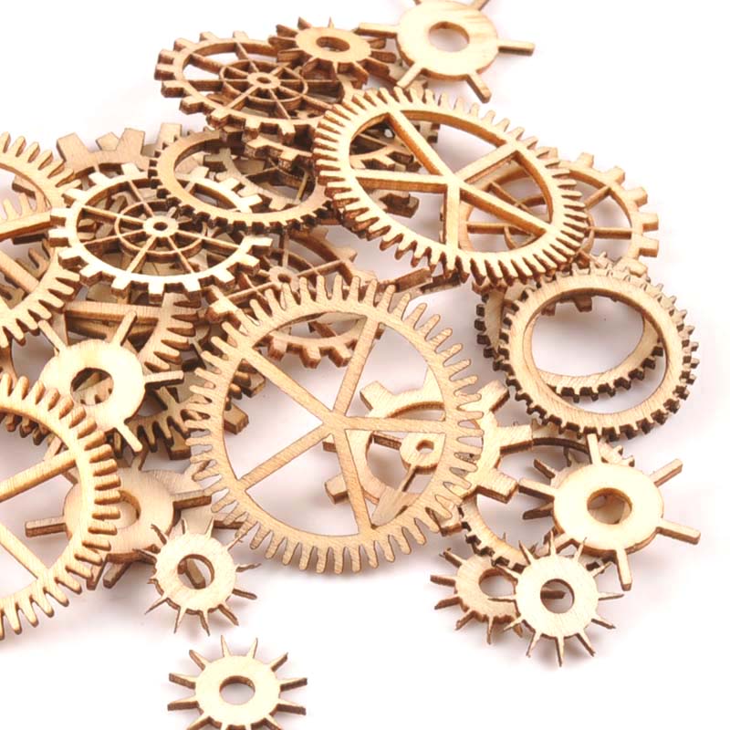 20-40mm 36pcs Unfinished Wood  - Craft Embellishment recension och pris