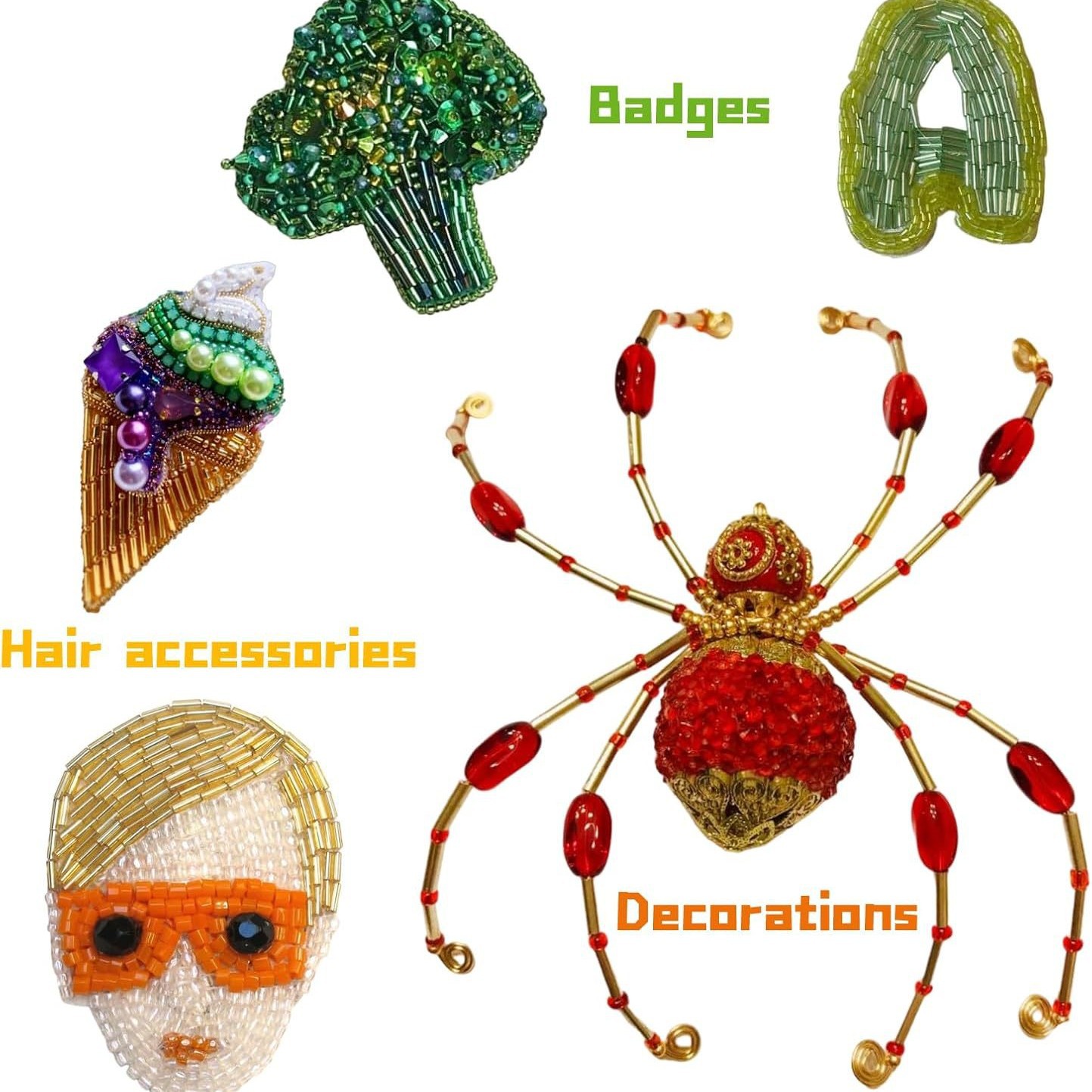 About 6720Pcs/Box 7mm 28 Color - Embroidery Craft recension och pris