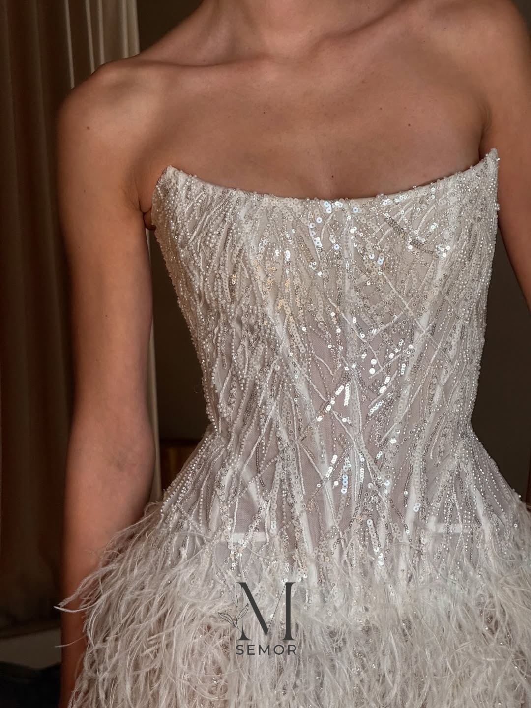 Semor Exquisite Short Wedding  - Tassel Fringe Trim recension och pris