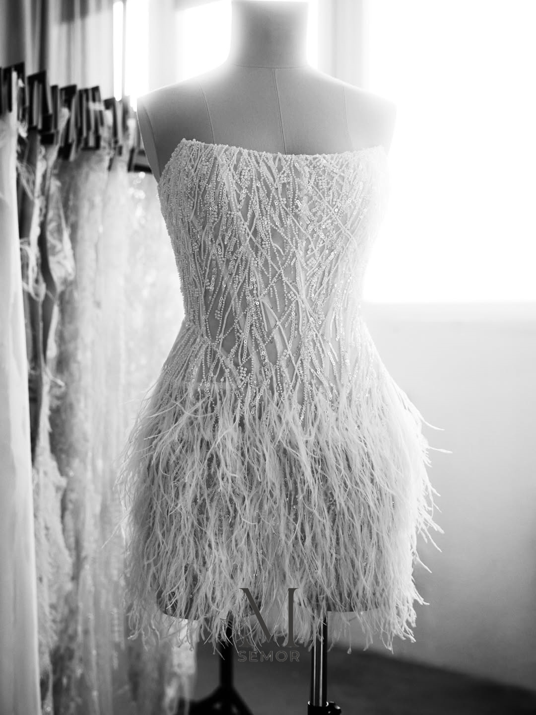 Semor Exquisite Short Wedding  - Tassel Fringe Trim recension och pris