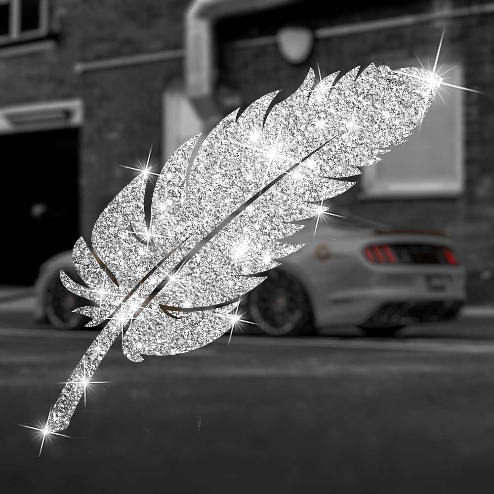 2PCS Glitter Feather Motorcycl - Glitter Vinyl Roll recension och pris