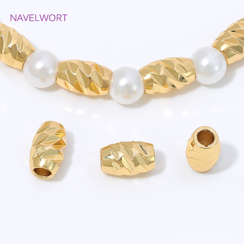 Brass 4/6mm Stripe Spacer Bead - Embroidery Craft recension och pris